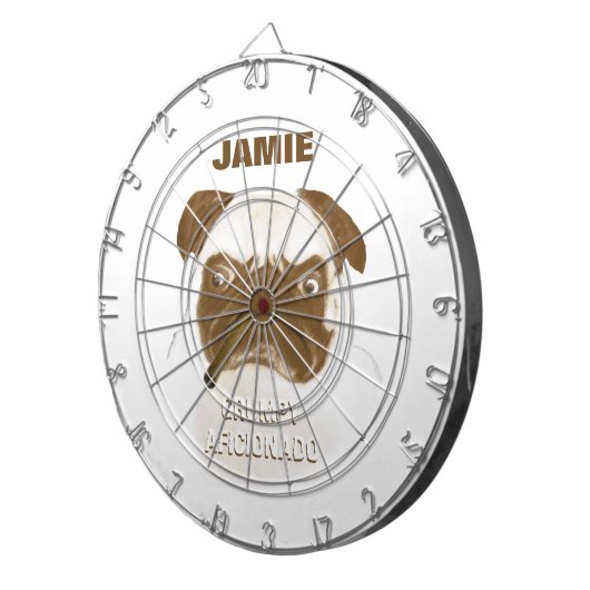 Aangepaste trommel AFICIONADO Puggy Cigar Dartbord (Voorkant Rechts)