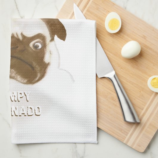 Aangepaste trommel AFICIONADO Puggy Cigar Theedoek (Quarter Fold)