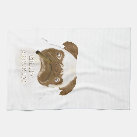 Aangepaste trommel AFICIONADO Puggy Cigar Theedoek (Horizontaal)