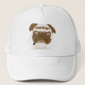 Aangepaste trommel AFICIONADO Puggy Cigar Trucker Pet (Voorkant)