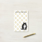 Aangepaste trommel met briefkaart post-it® notes (Op bureau)