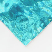 Aangepaste trommel van Turquoise Glass Soccer Thro Fleece Deken (Hoek)