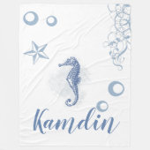 Aangepaste trommel zeepijp fleece deken (Voorkant)