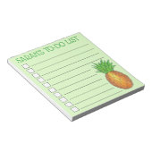 Aangepaste tropische anananas om lijst te doen notitieblok (Schuin)