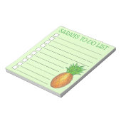 Aangepaste tropische anananas om lijst te doen notitieblok (Linkerzijde)