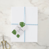 Aangepaste Tropische Bestemming Huwelijk Welkom Gi Cadeaulabel (Met Touw)
