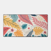 Aangepaste Tropische Bladeren Desk Mat - Fris & St (Voorkant)