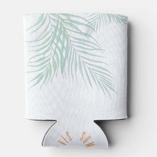 Aangepaste tropische bladeren Foam Koelbox Blikjeskoeler (Achterkant)