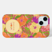 Aangepaste Tropische Bloei Hoes– Bloemige Phone Ca Case-Mate iPhone Case (Achterkant (horizontaal))