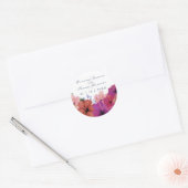 Aangepaste tropische bloem hibiscus sticker (Envelop)