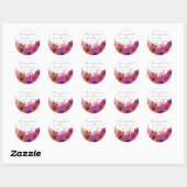 Aangepaste tropische bloem sticker met hibiscus (Vel)
