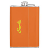 Aangepaste tropische Drink en tekstfles Heupfles (Achterkant)