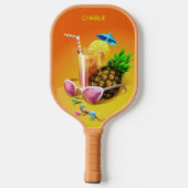 Aangepaste tropische Drink Pickleball Paddle (Achterkant)
