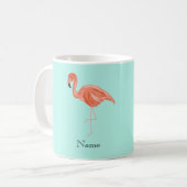 Aangepaste tropische flamingo koffiemok (Voorkant links)