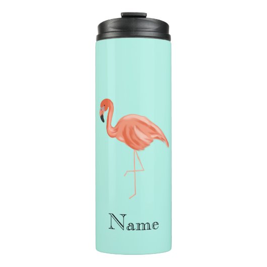 Aangepaste tropische flamingo thermosbeker (Voorkant)