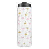 Aangepaste Tropische Flamingo Travel Mug Thermosbeker (Voorkant)