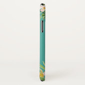 Aangepaste tropische Floral Flamingo Blauwgroen Case-Mate iPhone Case (Achterkant / rechts)