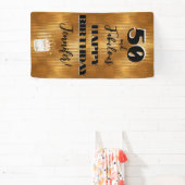 Aangepaste Tropische gouddag Spandoek (Insitu)