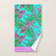Aangepaste tropische groene naam modern monstera T