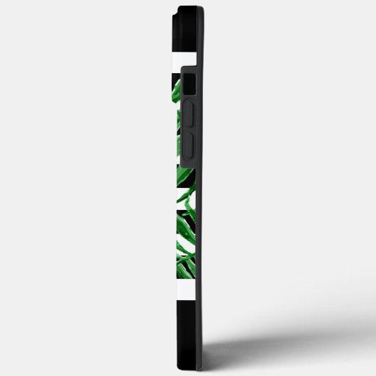 Aangepaste tropische handpalmen zwarte strepen Case-Mate iPhone case (Achterkant / Links)