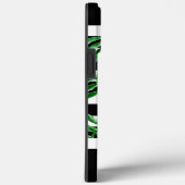 Aangepaste tropische handpalmen zwarte strepen Case-Mate iPhone case (Achterkant / Rechts)