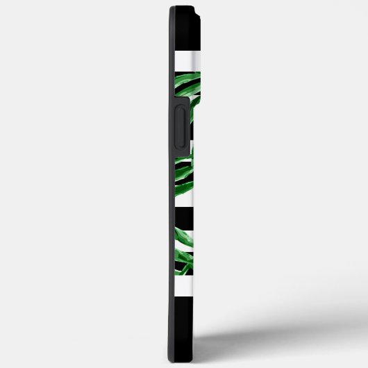 Aangepaste tropische handpalmen zwarte strepen Case-Mate iPhone case (Achterkant / Rechts)