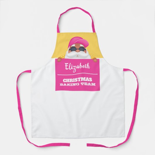 Aangepaste Tropische kerstman Schort (Voorkant)