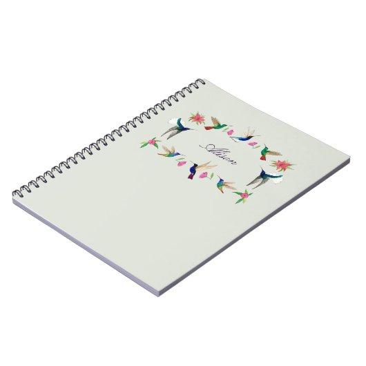 Aangepaste Tropische kolibries Notitieboek (Linkerzijde)