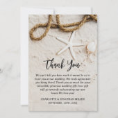 Aangepaste Tropische kuststropdas Bedankkaart (Voorkant)