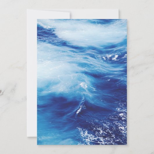 Aangepaste Tropische kuststropdas Bedankkaart (Achterkant)