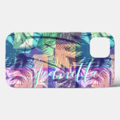 Aangepaste tropische palmbomen Case-Mate iPhone case (Achterkant (horizontaal))