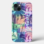 Aangepaste tropische  palmbomen Case-Mate iPhone case (Achterkant)