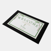 Aangepaste tropische palmpalm boomklep deurmat (Schuin)