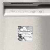 Aangepaste Tropische Strand Kleine Zakelijke Magne Magneet (Insitu (Vaatwasser))