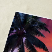 Aangepaste tropische strand zonsondergang | kustku strandlaken (In situ)