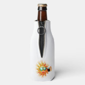 Aangepaste tropische tekst zon flesjeskoeler (Fles Achterkant)
