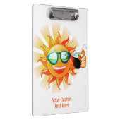 Aangepaste tropische tekst zon klembord (Rechts)