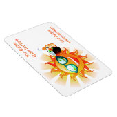 Aangepaste tropische tekst zon magneet (Rechterzijde)