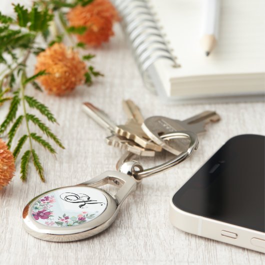 Aangepaste Tropische ventilator Sleutelhanger op b (Zijkant)