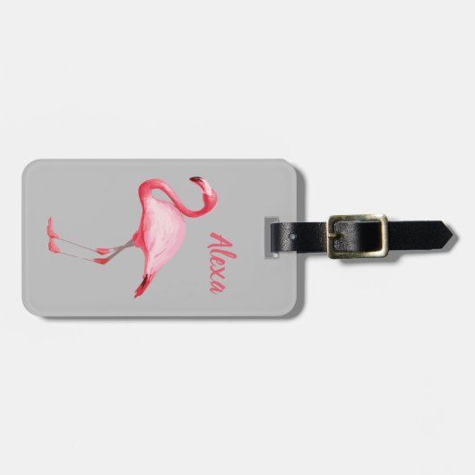 Aangepaste tropische vogelgriep bagagelabel (Voorkant horizontaal)