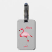 Aangepaste tropische vogelgriep bagagelabel (Achterkant verticaal)