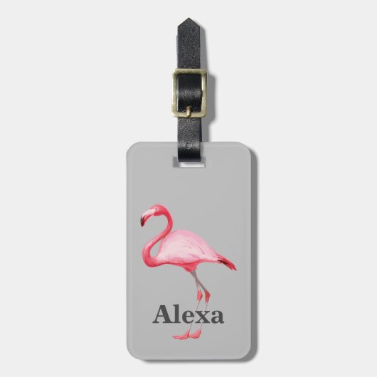 Aangepaste tropische vogelgriep bagagelabel (Voorkant verticaal)