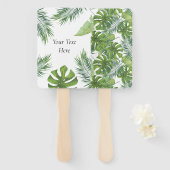 Aangepaste tropische voorziening voor een Fan Part Handwaaier (Voorkant en achterkant)