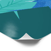 aangepaste tropische zomer grote verkoop business perfect poster (Hoek)