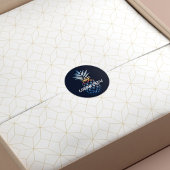 Aangepaste tropische zonneanananas ronde sticker