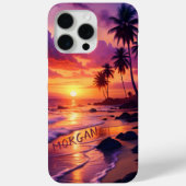 Aangepaste Tropische Zonsondergang Strand – Dromer Case-Mate iPhone Case (Achterkant)