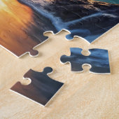 Aangepaste tropische zonsondergangkliffen – Levend Legpuzzel (Zijkant)