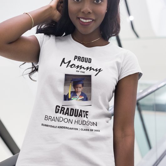 Aangepaste Trots Mama Van De Afgestudeerde | Foto T-shirt