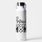 Aangepaste Trots Voetbal Moeder Aangepast Rugnumme Waterfles (Voorkant)