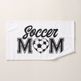 Aangepaste Trots Voetbal Moeder Sport Fan Uitrusti Handdoek